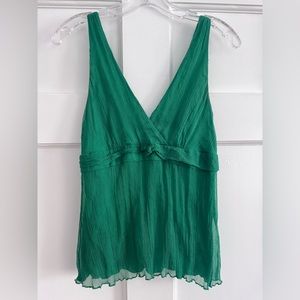 J Crew Silk low cut shirt size 2